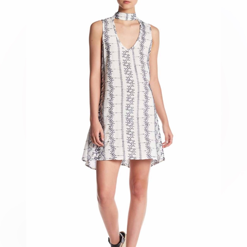 Vintage Havana navy and White Mini Dress